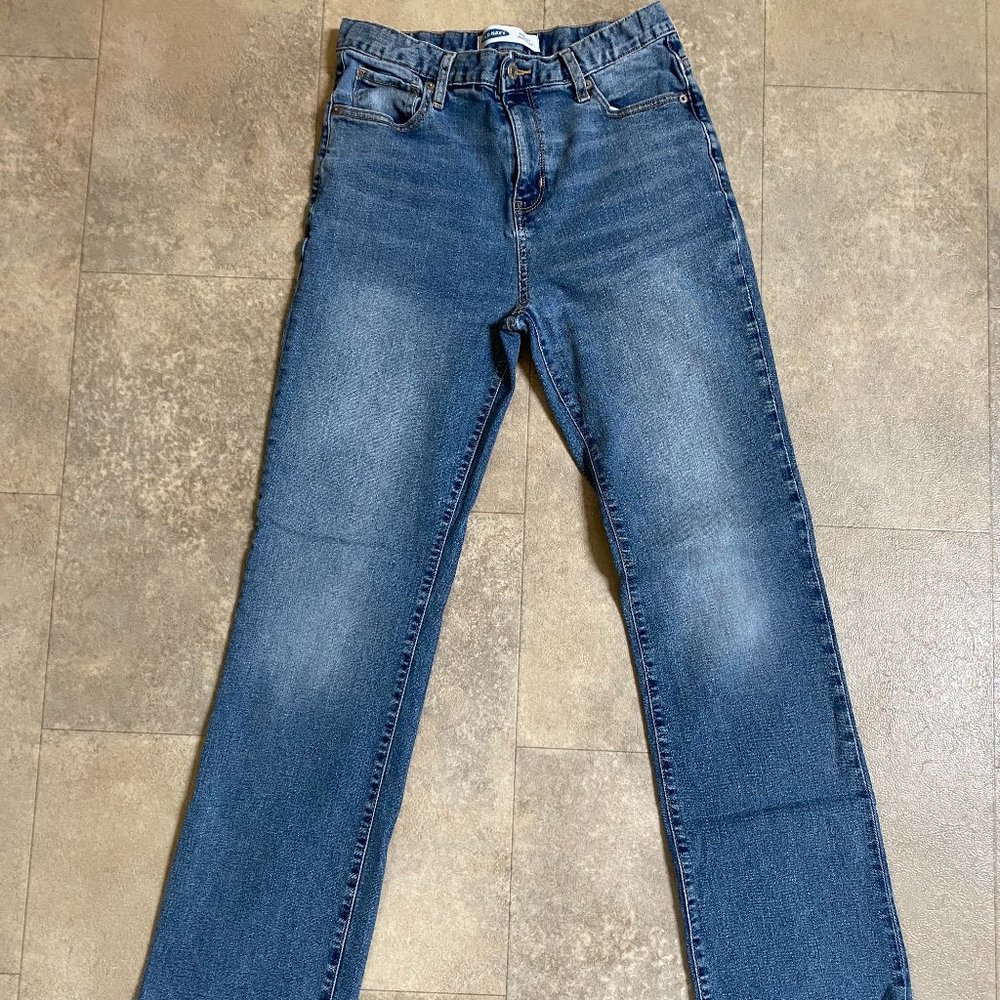 Old Navy Boy's Jeans. Size 18. Boot-Cut, Built-In Flex, Adjustable Waist